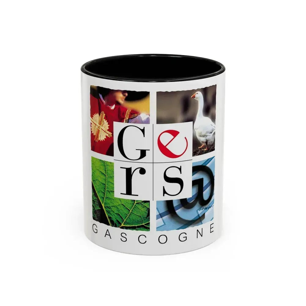 Flag of Gers France - Accent Coffee Mug 11oz Black - Go Mug Yourself