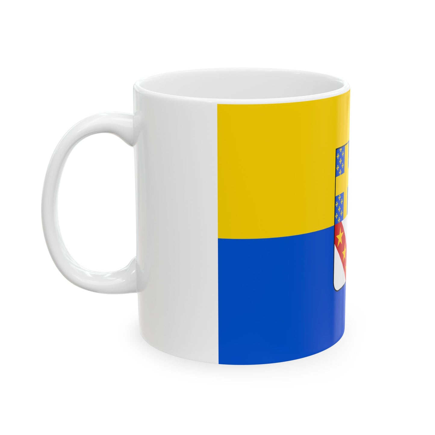 Flag of Gesves (Belgium) White Coffee Mug-Go Mug Yourself
