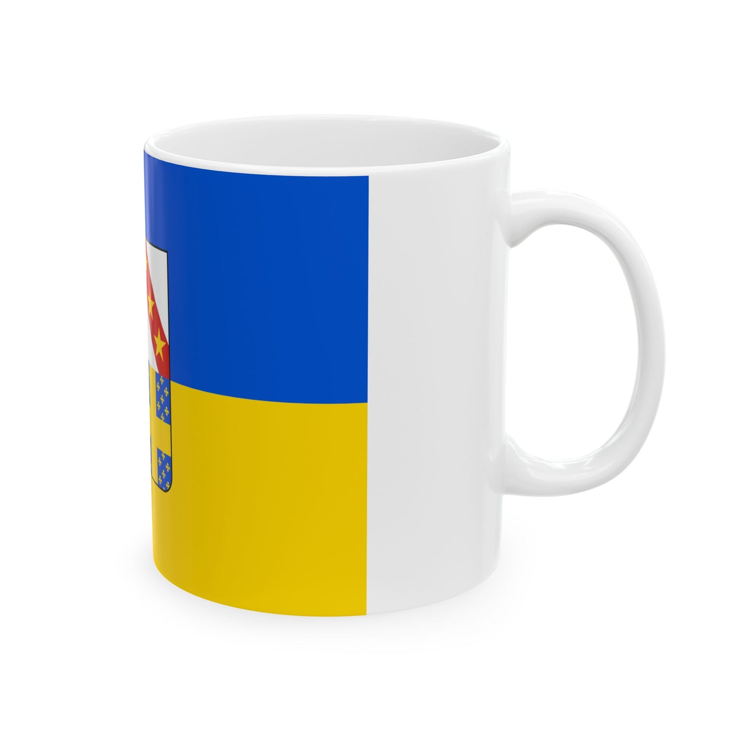 Flag of Gesves (Belgium) White Coffee Mug-Go Mug Yourself