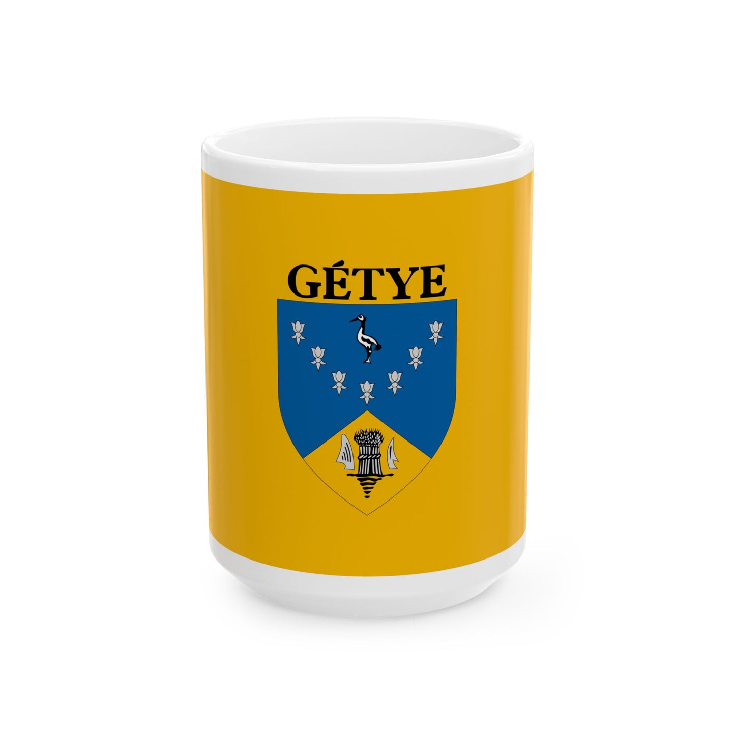 Flag of Getye (Hungary) White Coffee Mug-15oz-Go Mug Yourself