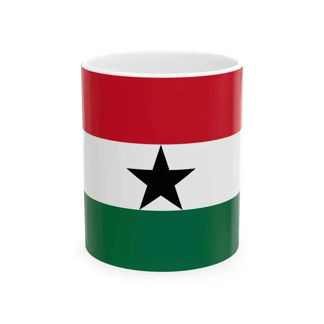 Flag of Ghana 1964-1966 (Ghana) White Coffee Mug 11oz - Go Mug Yourself