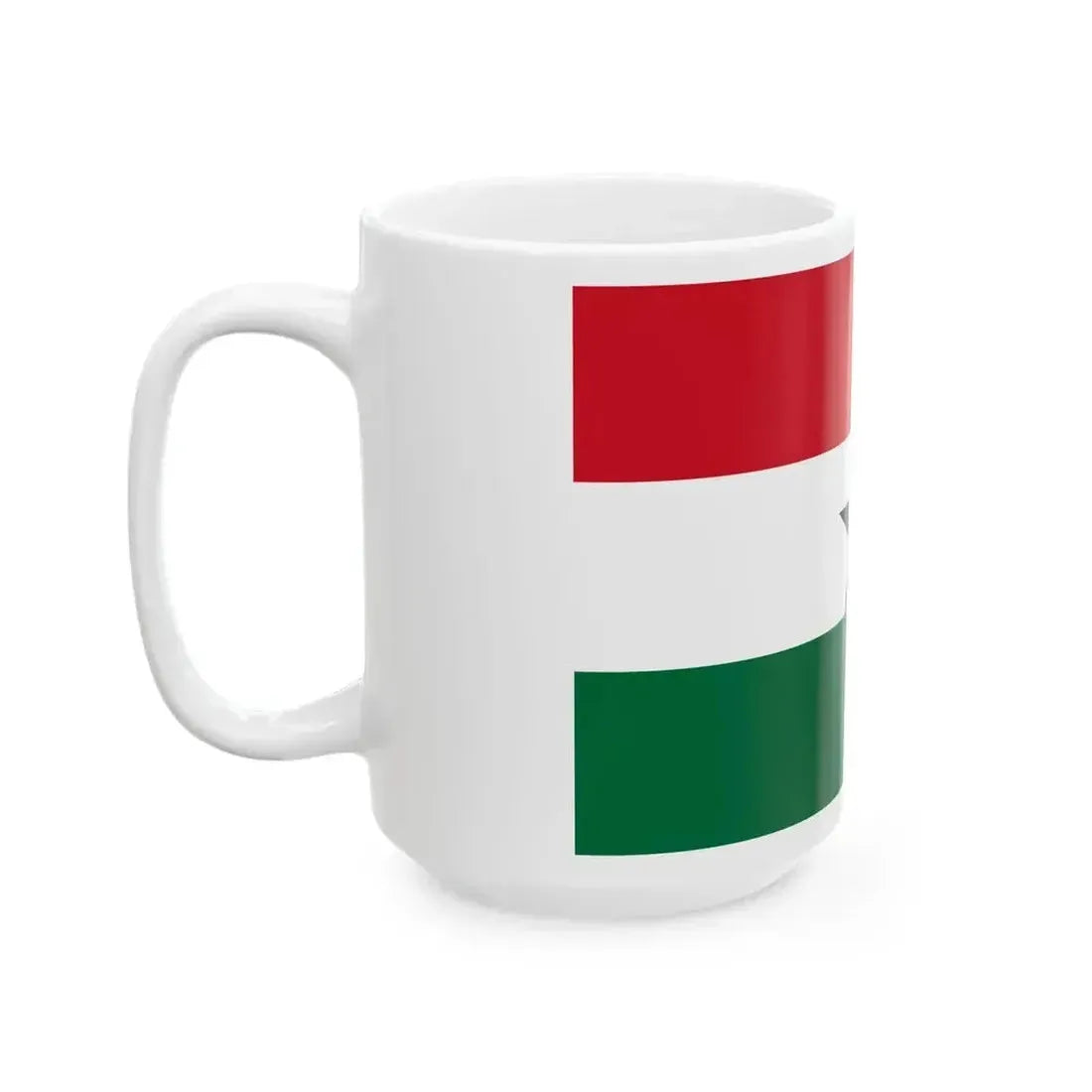 Flag of Ghana 1964-1966 (Ghana) White Coffee Mug - Go Mug Yourself
