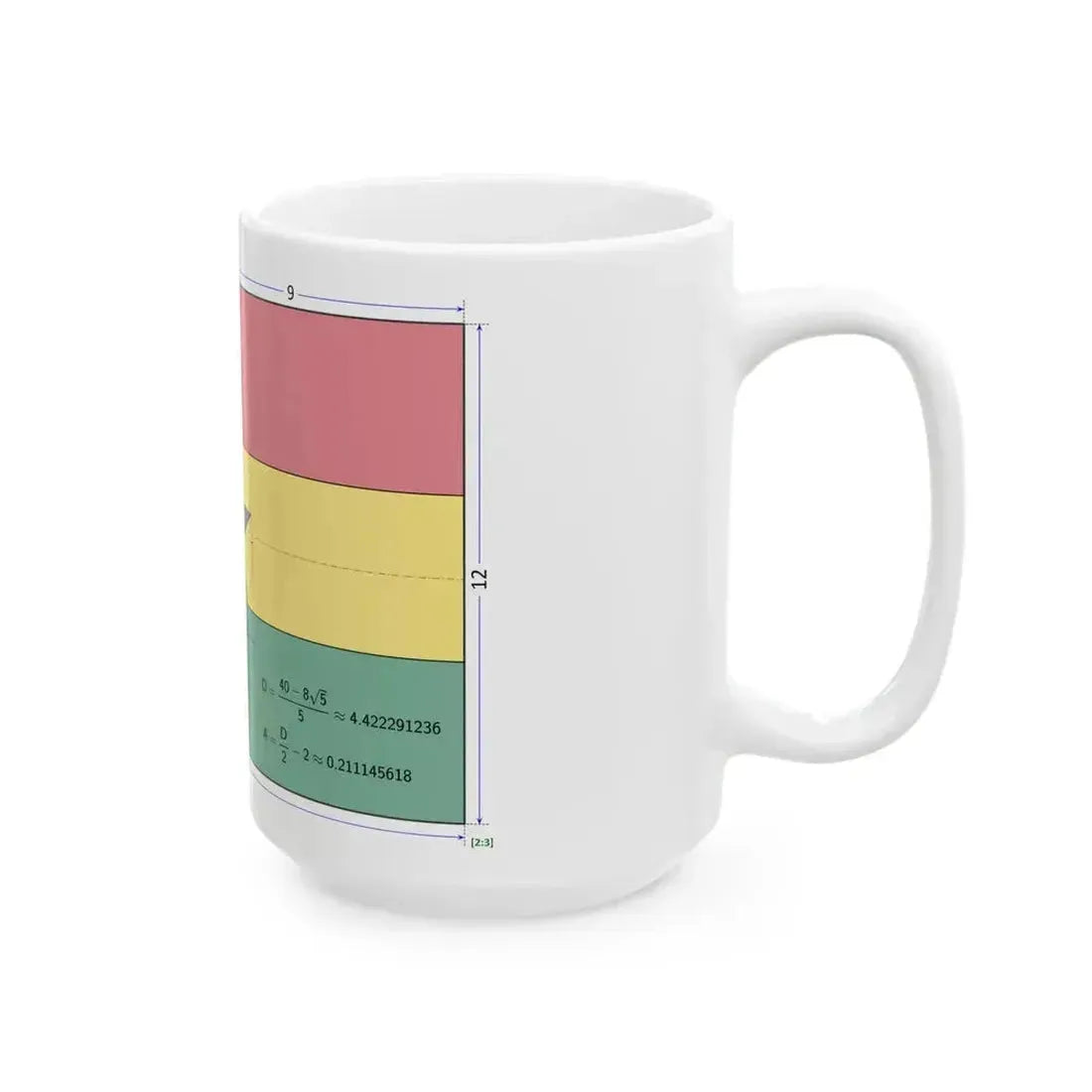 Flag of Ghana construction sheet (Ghana) White Coffee Mug - Go Mug Yourself