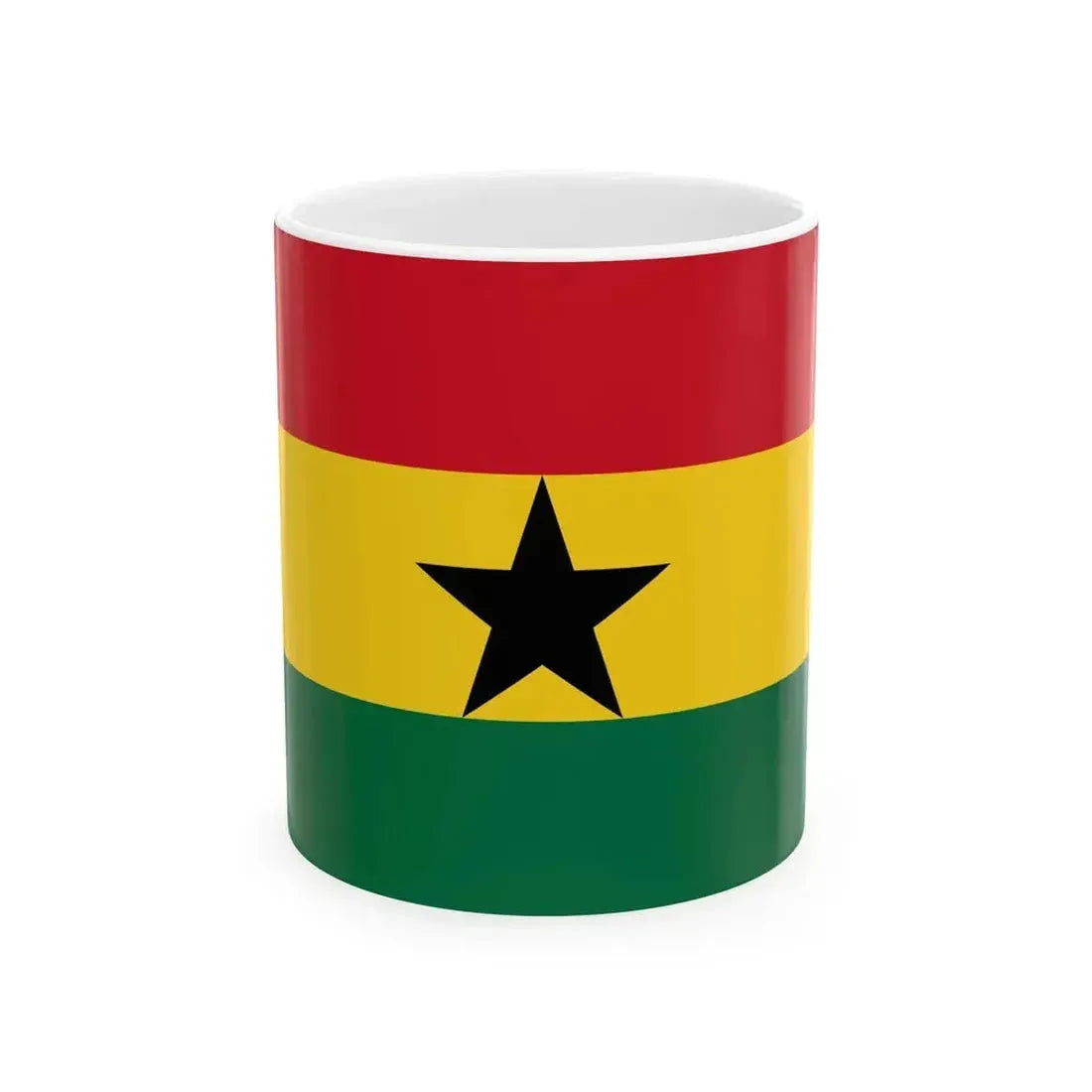 Flag of Ghana (Ghana) White Coffee Mug 11oz - Go Mug Yourself