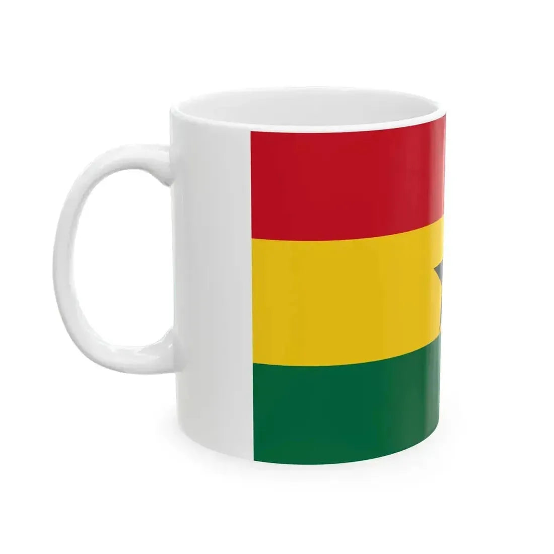 Flag of Ghana (Ghana) White Coffee Mug - Go Mug Yourself