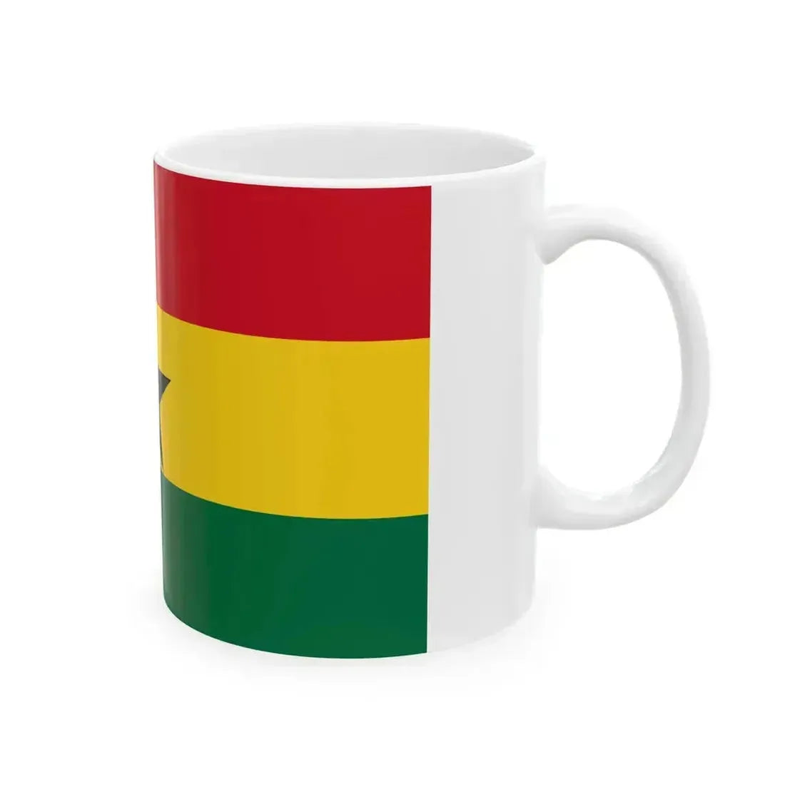Flag of Ghana (Ghana) White Coffee Mug - Go Mug Yourself