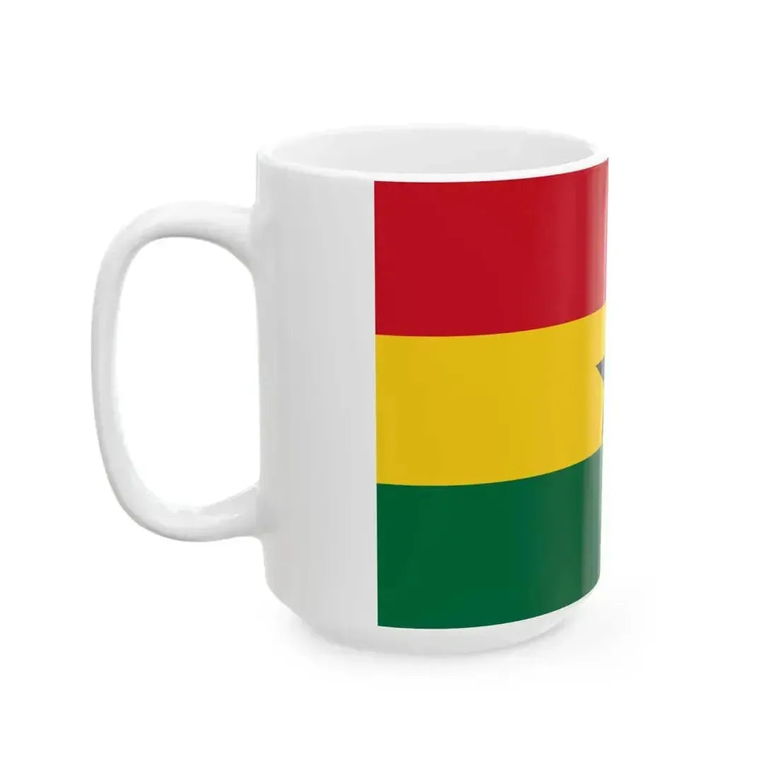 Flag of Ghana (Ghana) White Coffee Mug - Go Mug Yourself