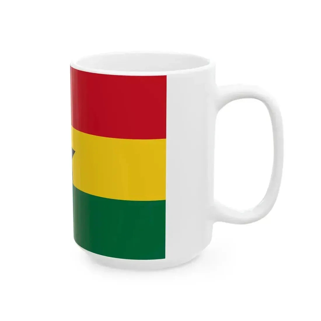 Flag of Ghana (Ghana) White Coffee Mug - Go Mug Yourself