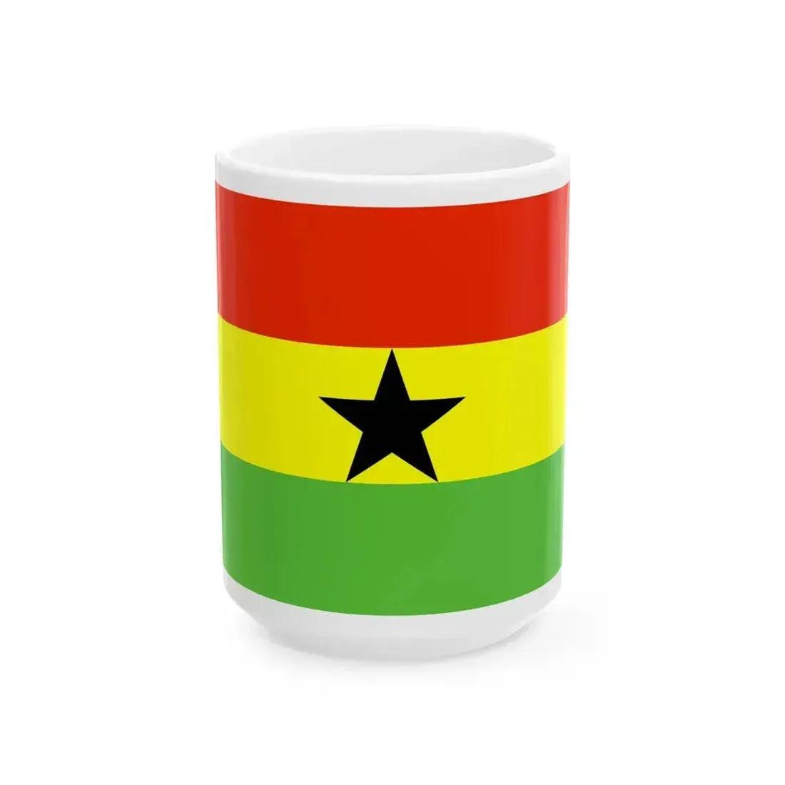 Flag of Ghana WFB 2000 (Ghana) White Coffee Mug 15oz - Go Mug Yourself