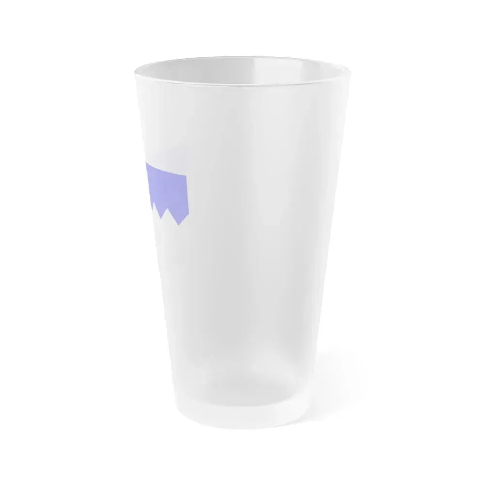 Flag of Gharb Malta - Frosted Pint Glass 16oz - Go Mug Yourself
