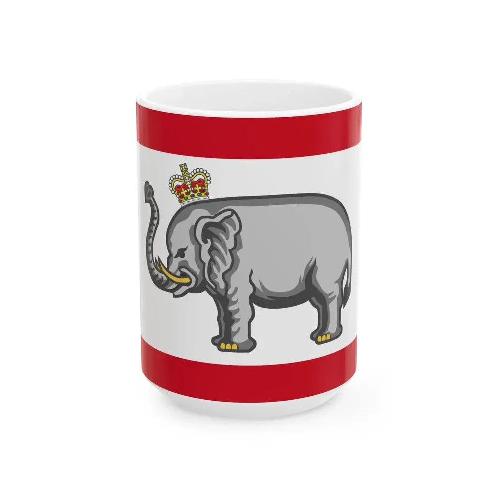 Flag of Ghezo of Dahomey (Benin) White Coffee Mug 15oz - Go Mug Yourself