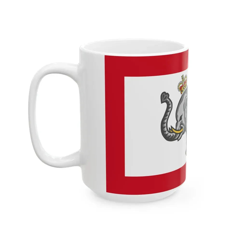 Flag of Ghezo of Dahomey (Benin) White Coffee Mug - Go Mug Yourself