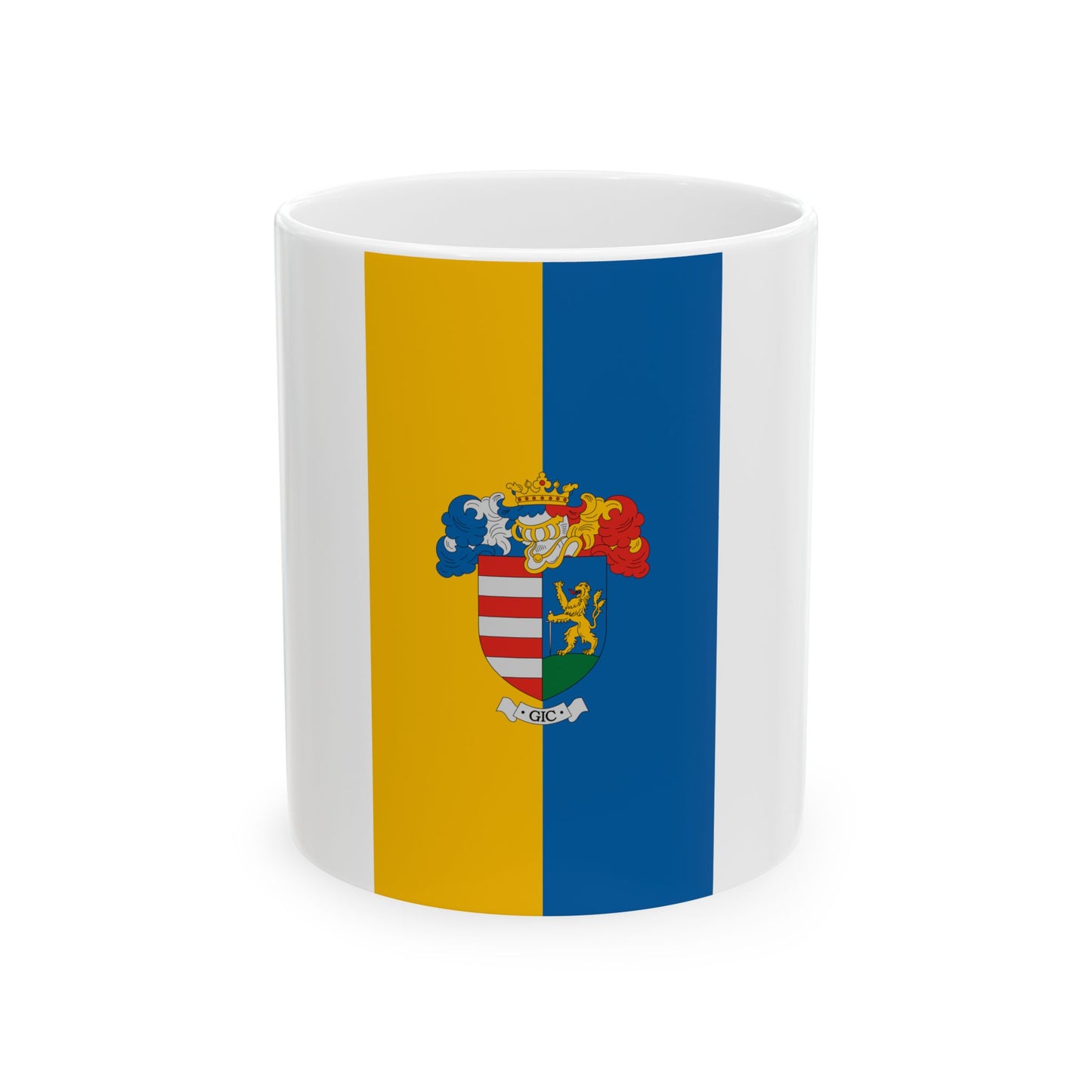 Flag of Gic (Hungary) White Coffee Mug-11oz-Go Mug Yourself