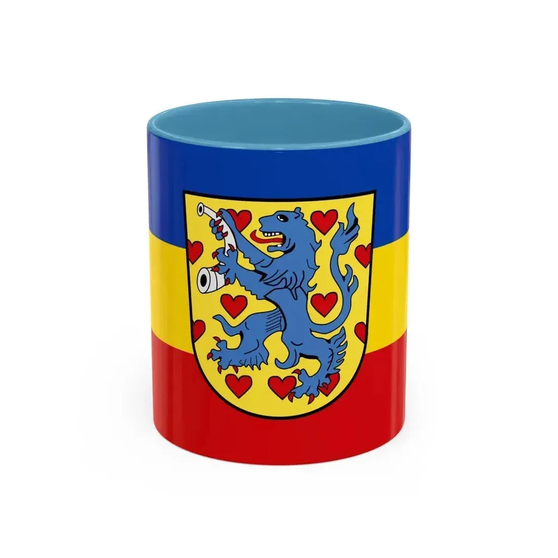 Flag of Gifhorn Germany - Accent Coffee Mug 11oz Light Blue - Go Mug Yourself