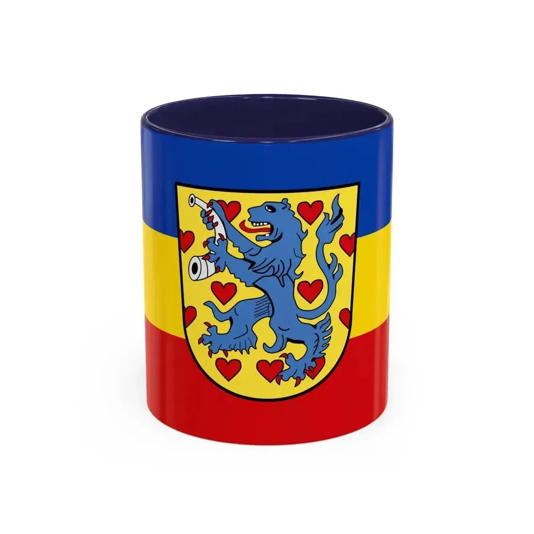 Flag of Gifhorn Germany - Accent Coffee Mug 11oz Navy - Go Mug Yourself