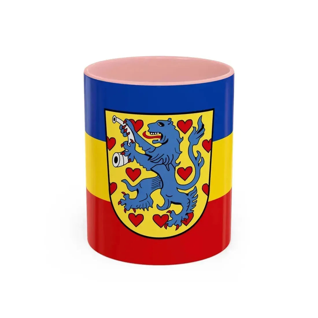Flag of Gifhorn Germany - Accent Coffee Mug 11oz Pink - Go Mug Yourself