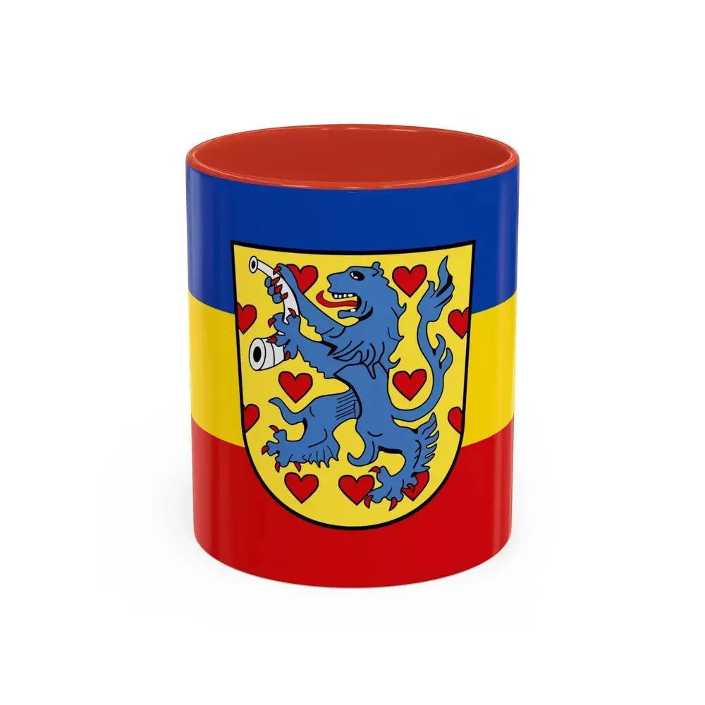 Flag of Gifhorn Germany - Accent Coffee Mug 11oz Red - Go Mug Yourself