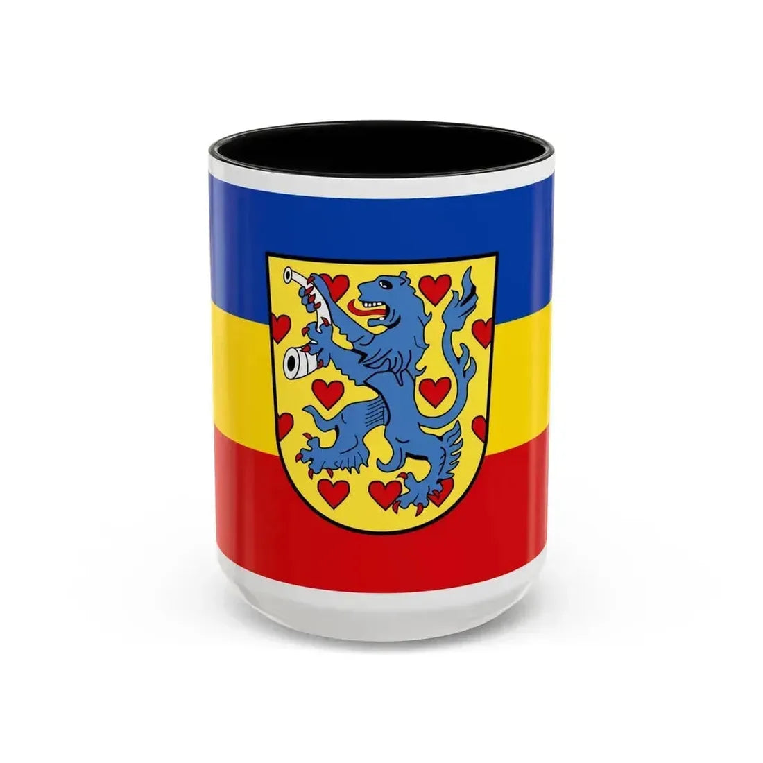 Flag of Gifhorn Germany - Accent Coffee Mug 15oz Black - Go Mug Yourself