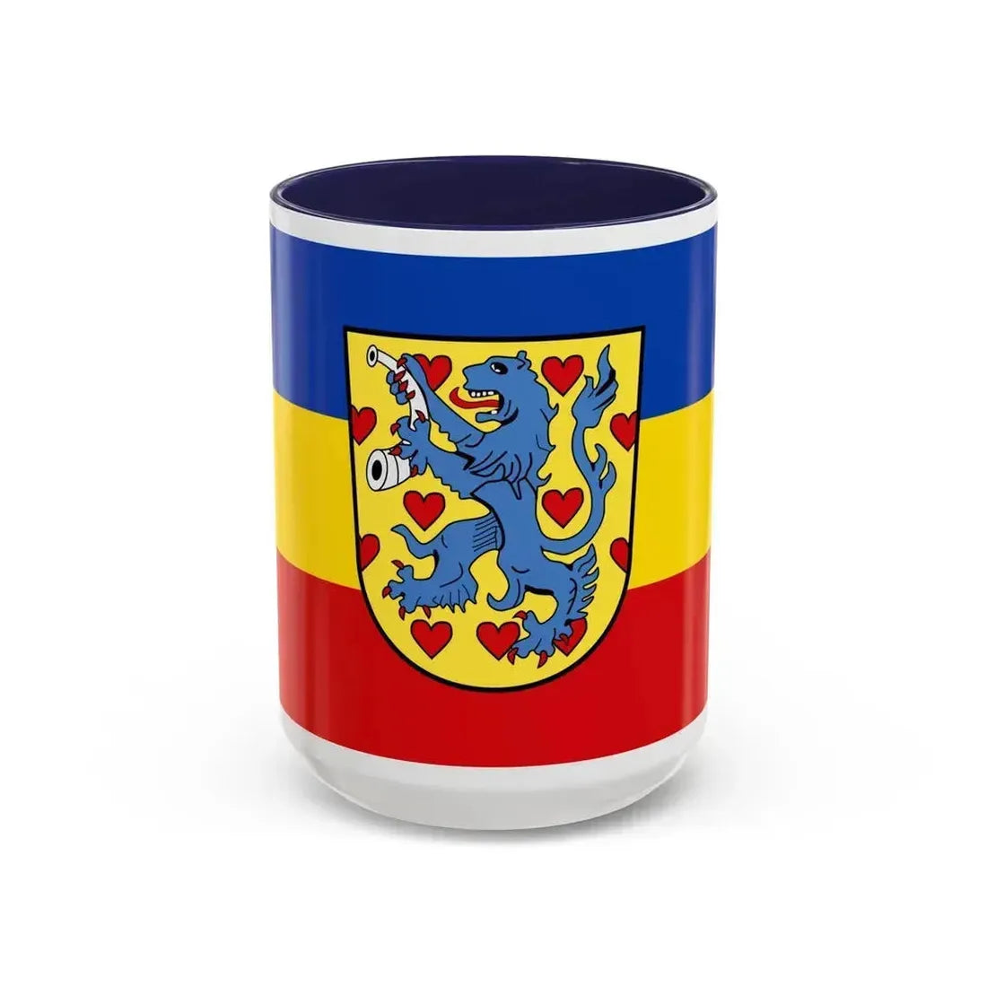 Flag of Gifhorn Germany - Accent Coffee Mug 15oz Navy - Go Mug Yourself