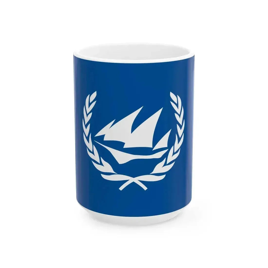 Flag of Giglio Island (Italy) White Coffee Mug 15oz - Go Mug Yourself