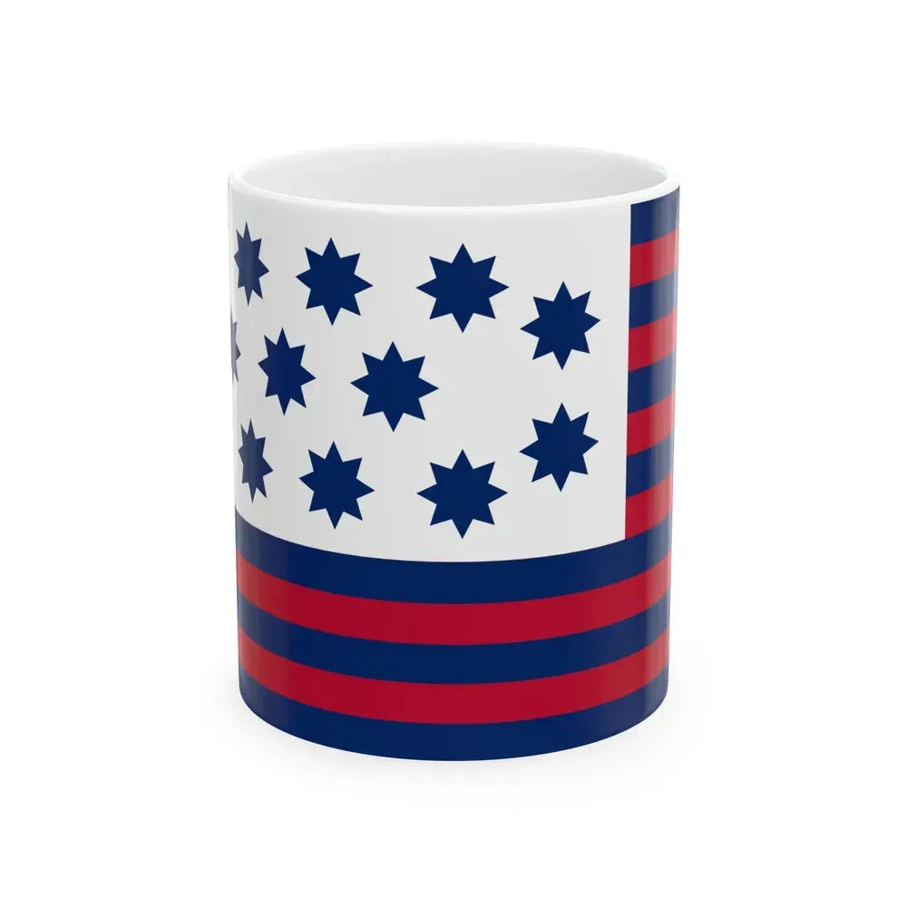 Flag of Gilford New Hampshire (United States) White Coffee Mug 11oz - Go Mug Yourself