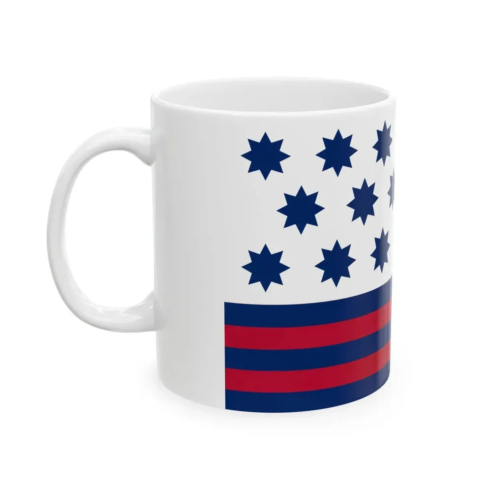 Flag of Gilford New Hampshire (United States) White Coffee Mug - Go Mug Yourself