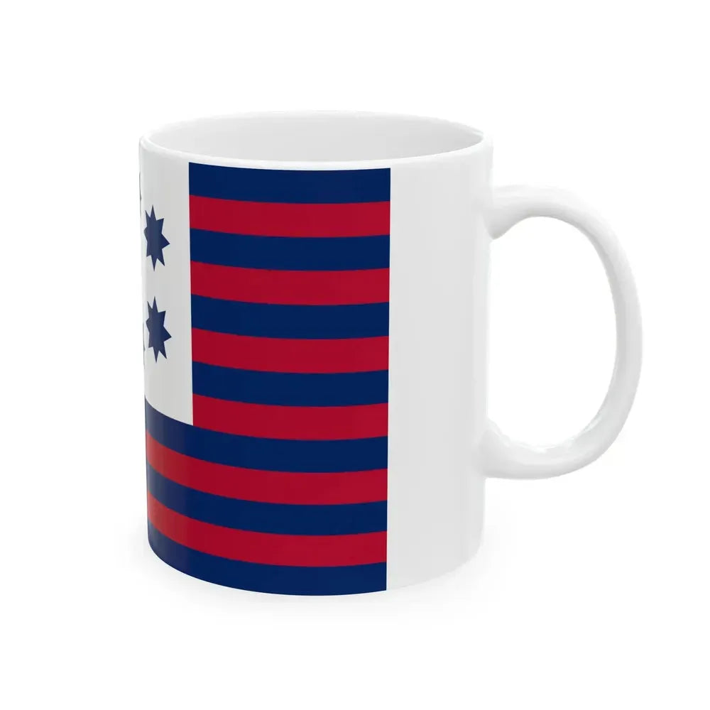Flag of Gilford New Hampshire (United States) White Coffee Mug - Go Mug Yourself