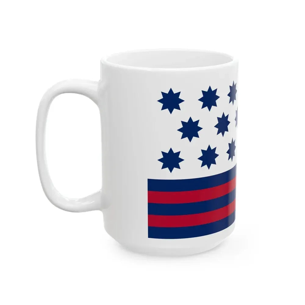 Flag of Gilford New Hampshire (United States) White Coffee Mug - Go Mug Yourself
