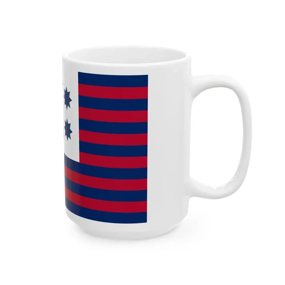 Flag of Gilford New Hampshire (United States) White Coffee Mug - Go Mug Yourself