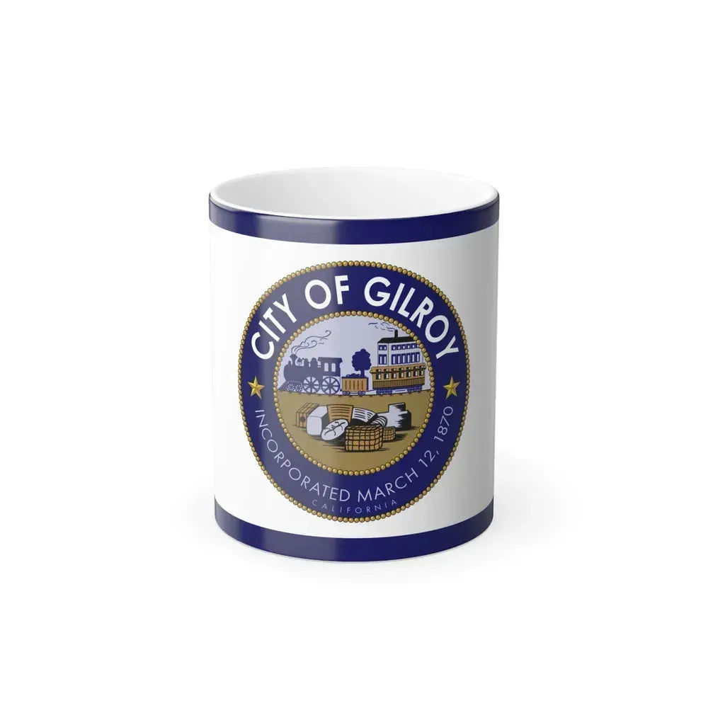 Flag of Gilroy, California - Color Changing Coffee Mug 11oz - Go Mug Yourself