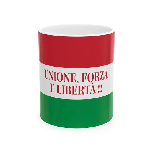 Flag of Giovine Italia (Italy) White Coffee Mug 11oz - Go Mug Yourself
