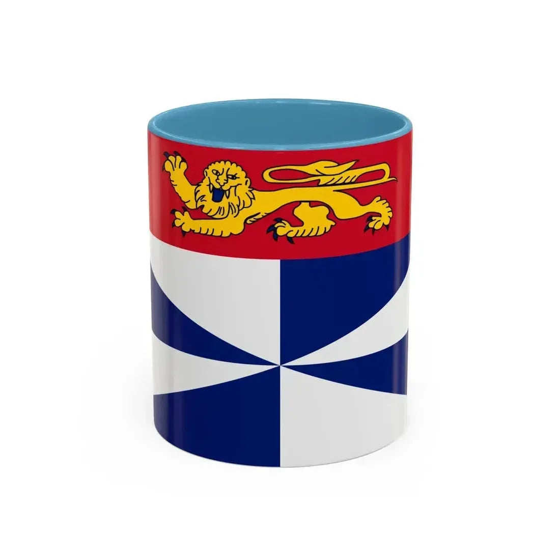 Flag of Gironde France 2 - Accent Coffee Mug 11oz Light Blue - Go Mug Yourself