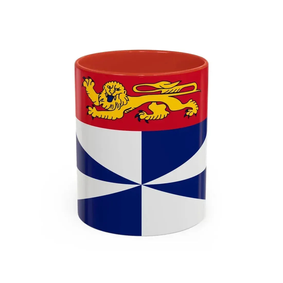 Flag of Gironde France 2 - Accent Coffee Mug 11oz Red - Go Mug Yourself
