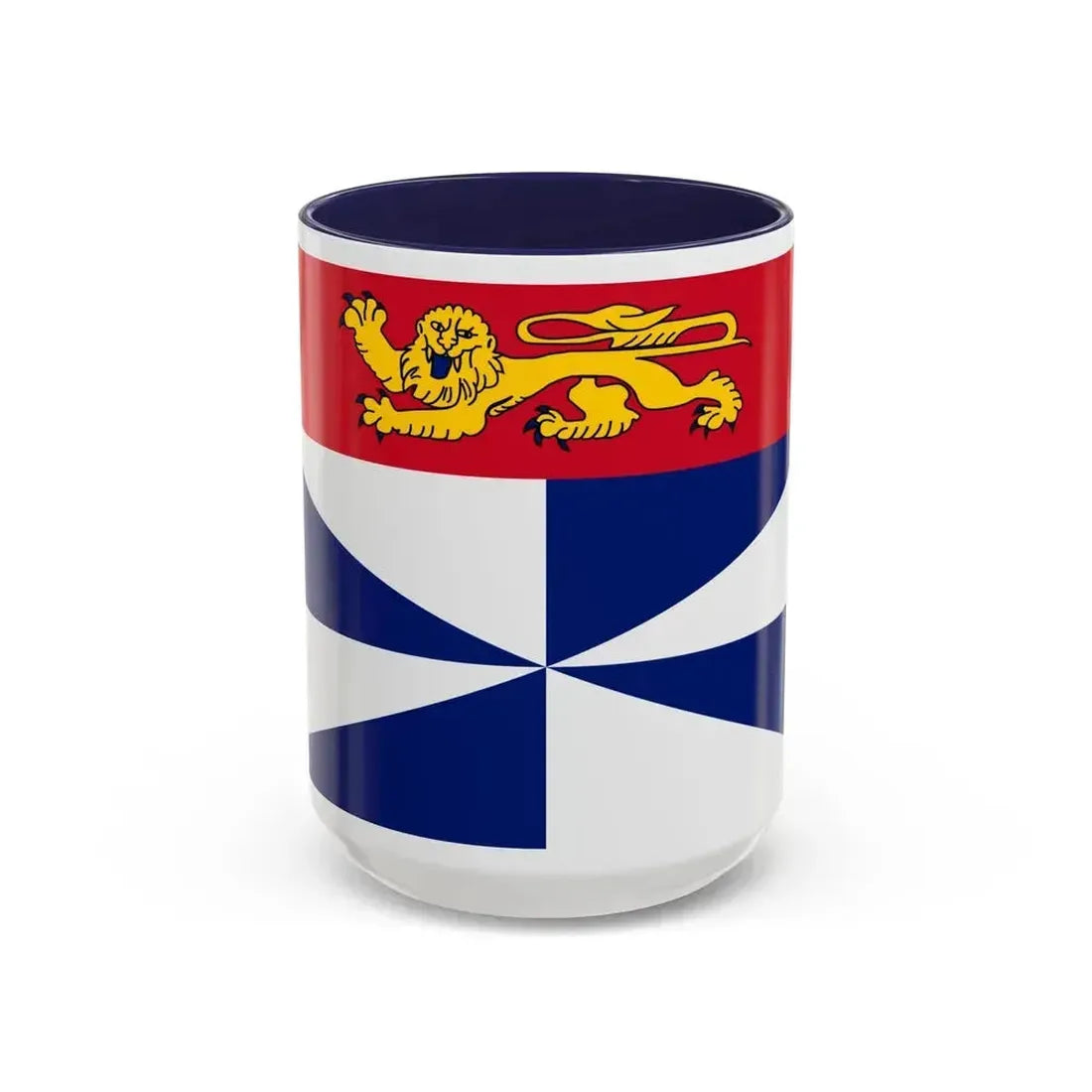 Flag of Gironde France 2 - Accent Coffee Mug 15oz Navy - Go Mug Yourself