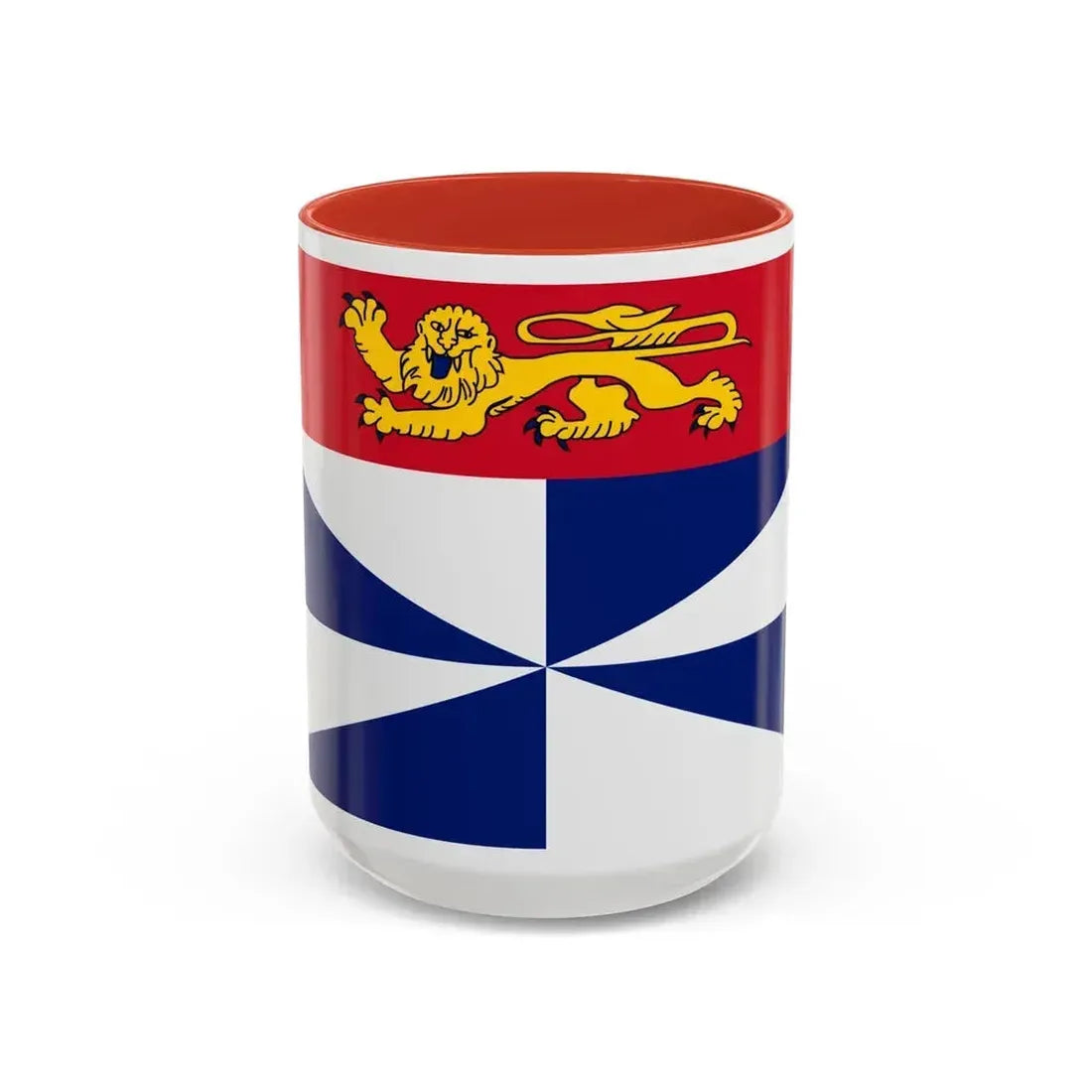 Flag of Gironde France 2 - Accent Coffee Mug 15oz Red - Go Mug Yourself