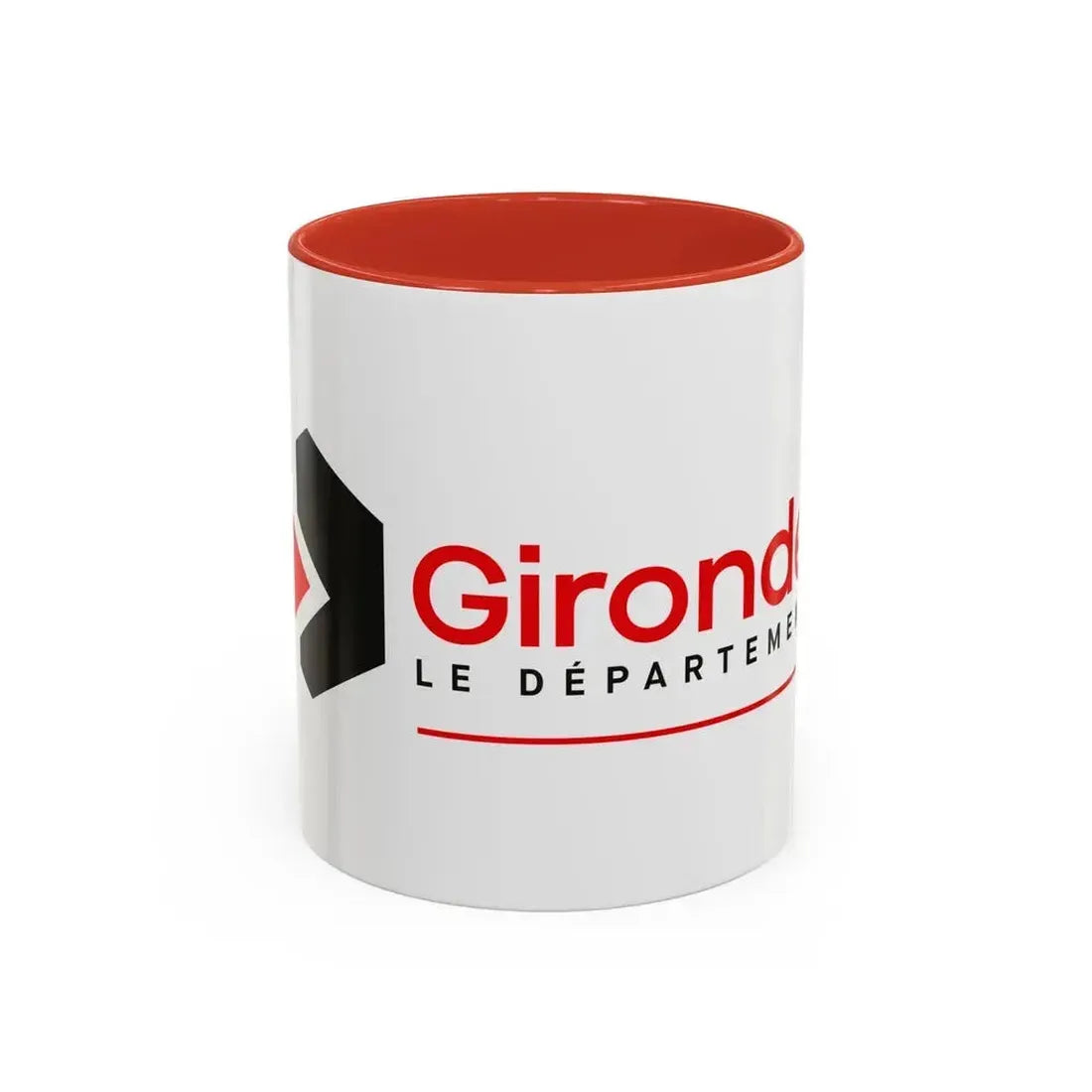 Flag of Gironde France - Accent Coffee Mug 11oz Red - Go Mug Yourself