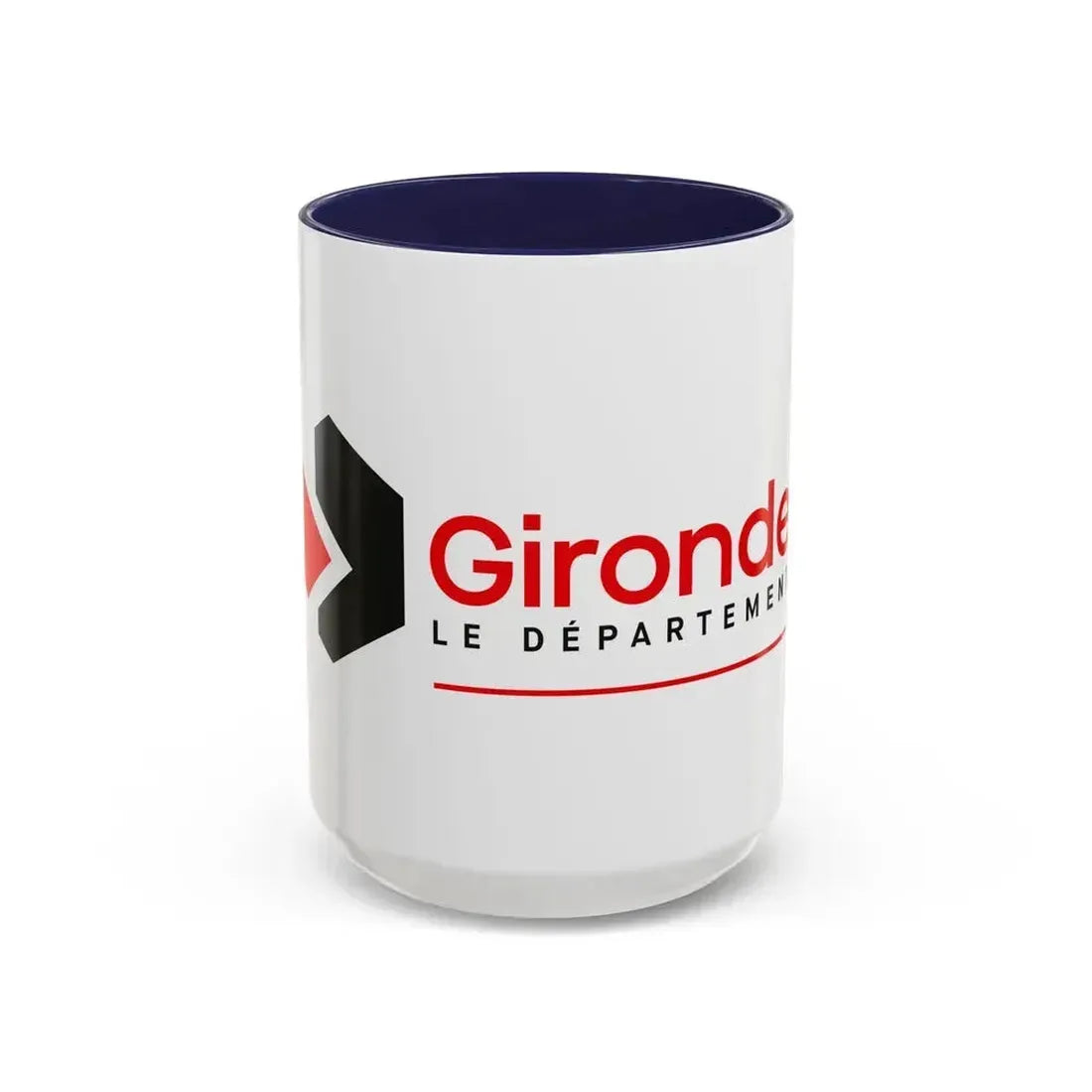 Flag of Gironde France - Accent Coffee Mug 15oz Navy - Go Mug Yourself