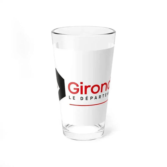 Flag of Gironde France - Pint Glass 16oz 16oz - Go Mug Yourself