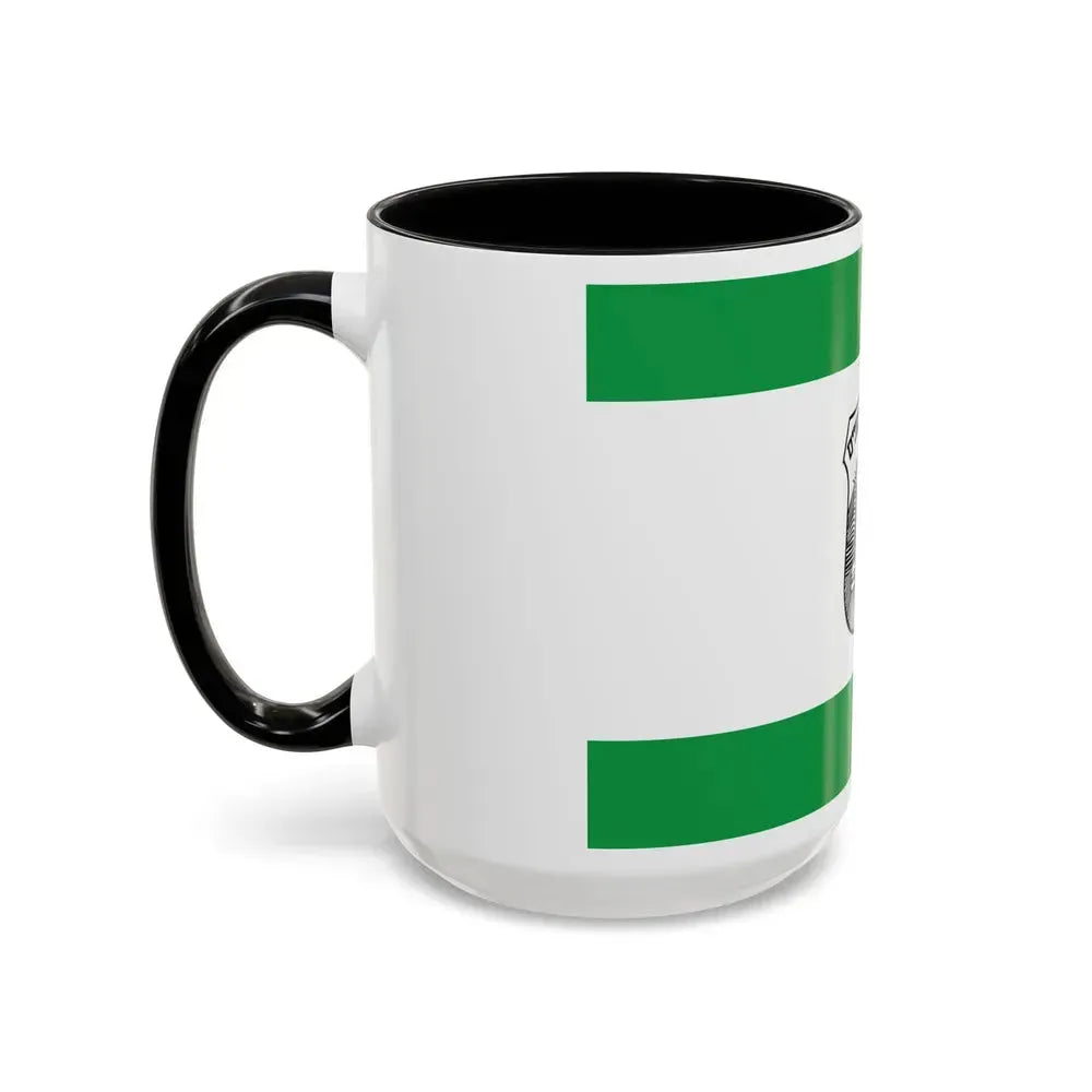 Flag of Givatayim Israel - Accent Coffee Mug - Go Mug Yourself