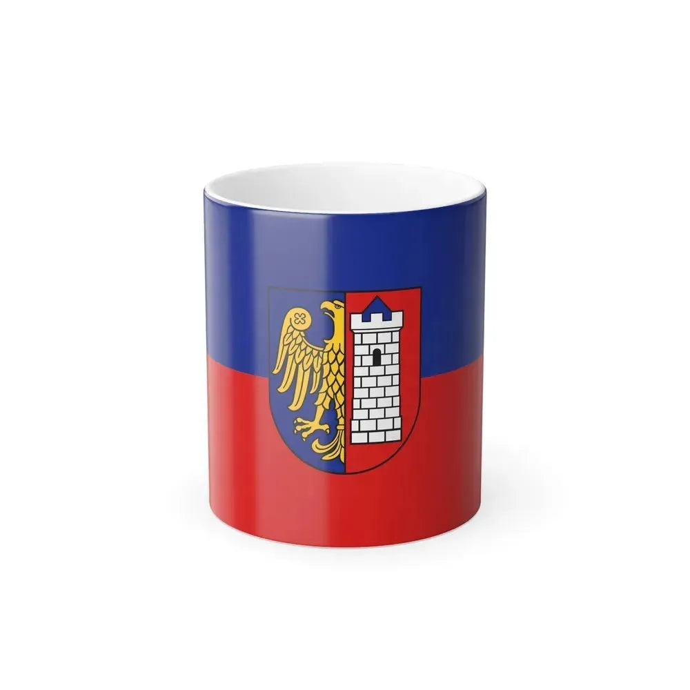 Flag of Gliwice Poland - Color Changing Coffee Mug 11oz - Go Mug Yourself