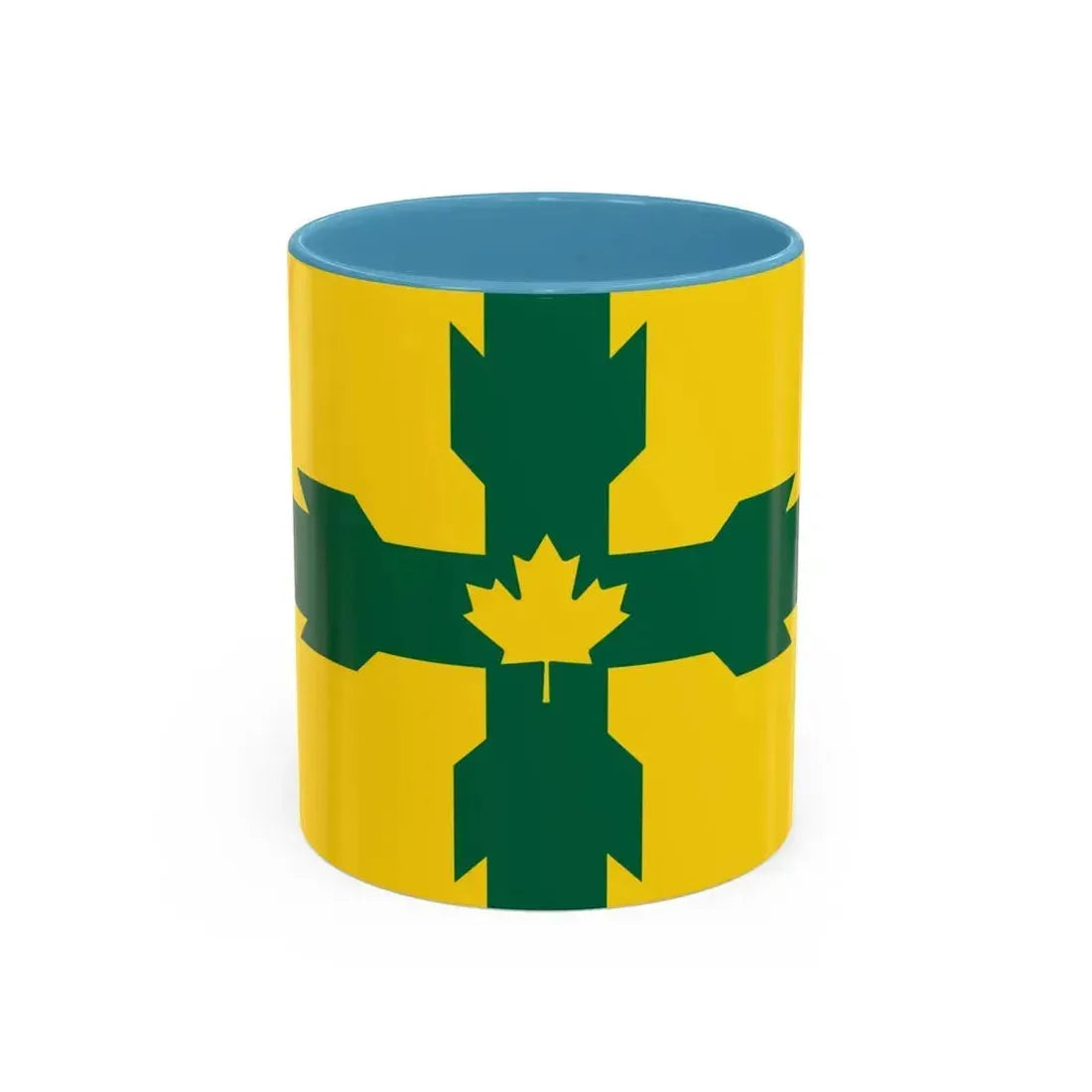 Flag of Gloucester Ontario Canada - Accent Coffee Mug 11oz Light Blue - Go Mug Yourself