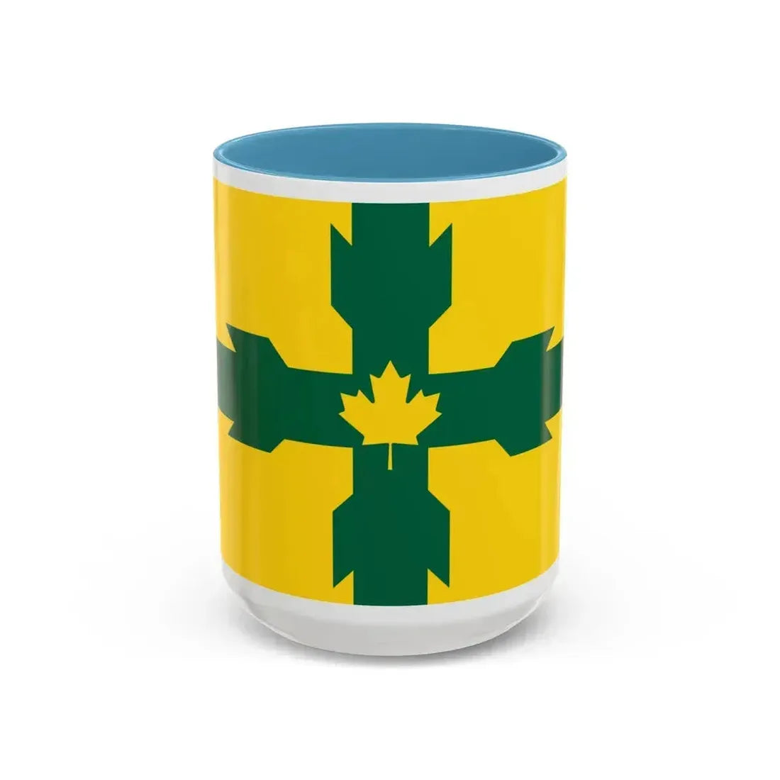 Flag of Gloucester Ontario Canada - Accent Coffee Mug 15oz Light Blue - Go Mug Yourself