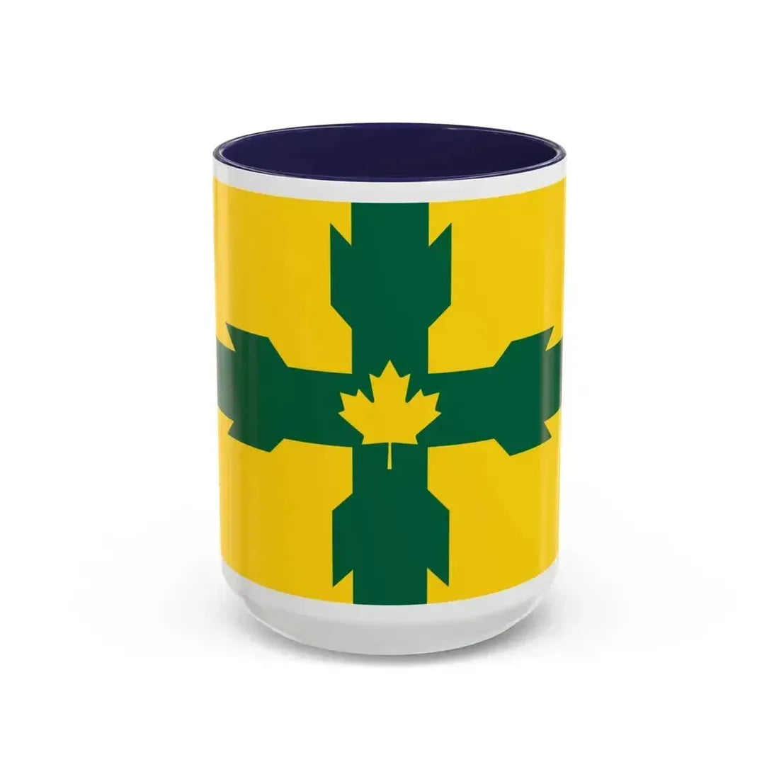 Flag of Gloucester Ontario Canada - Accent Coffee Mug 15oz Navy - Go Mug Yourself