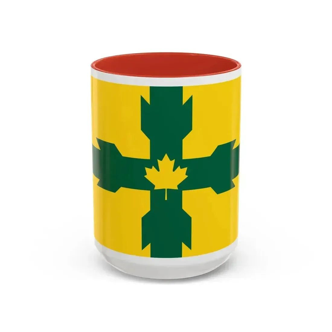 Flag of Gloucester Ontario Canada - Accent Coffee Mug 15oz Red - Go Mug Yourself