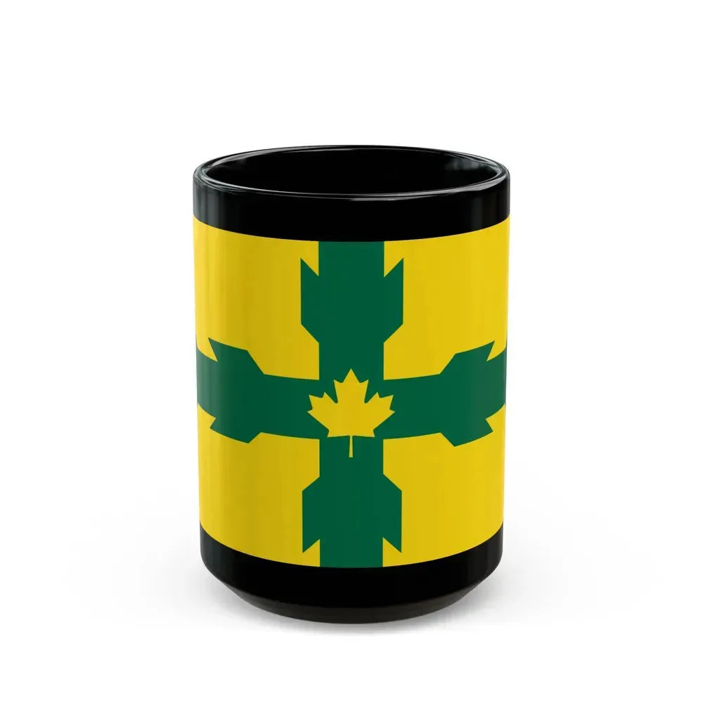 Flag of Gloucester Ontario Canada - Black Coffee Mug 15oz - Go Mug Yourself
