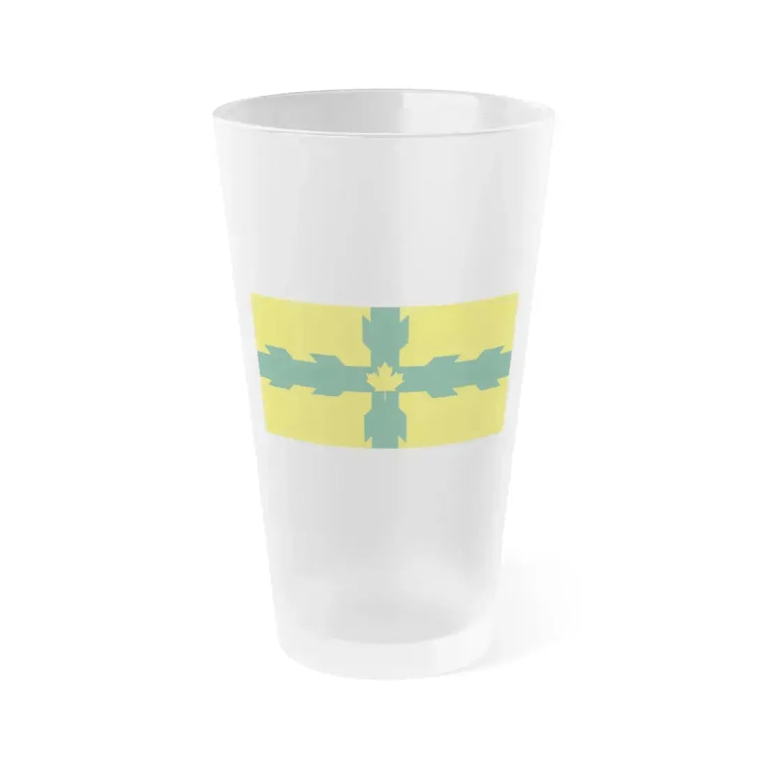 Flag of Gloucester Ontario Canada - Frosted Pint Glass 16oz 16oz Frosted - Go Mug Yourself
