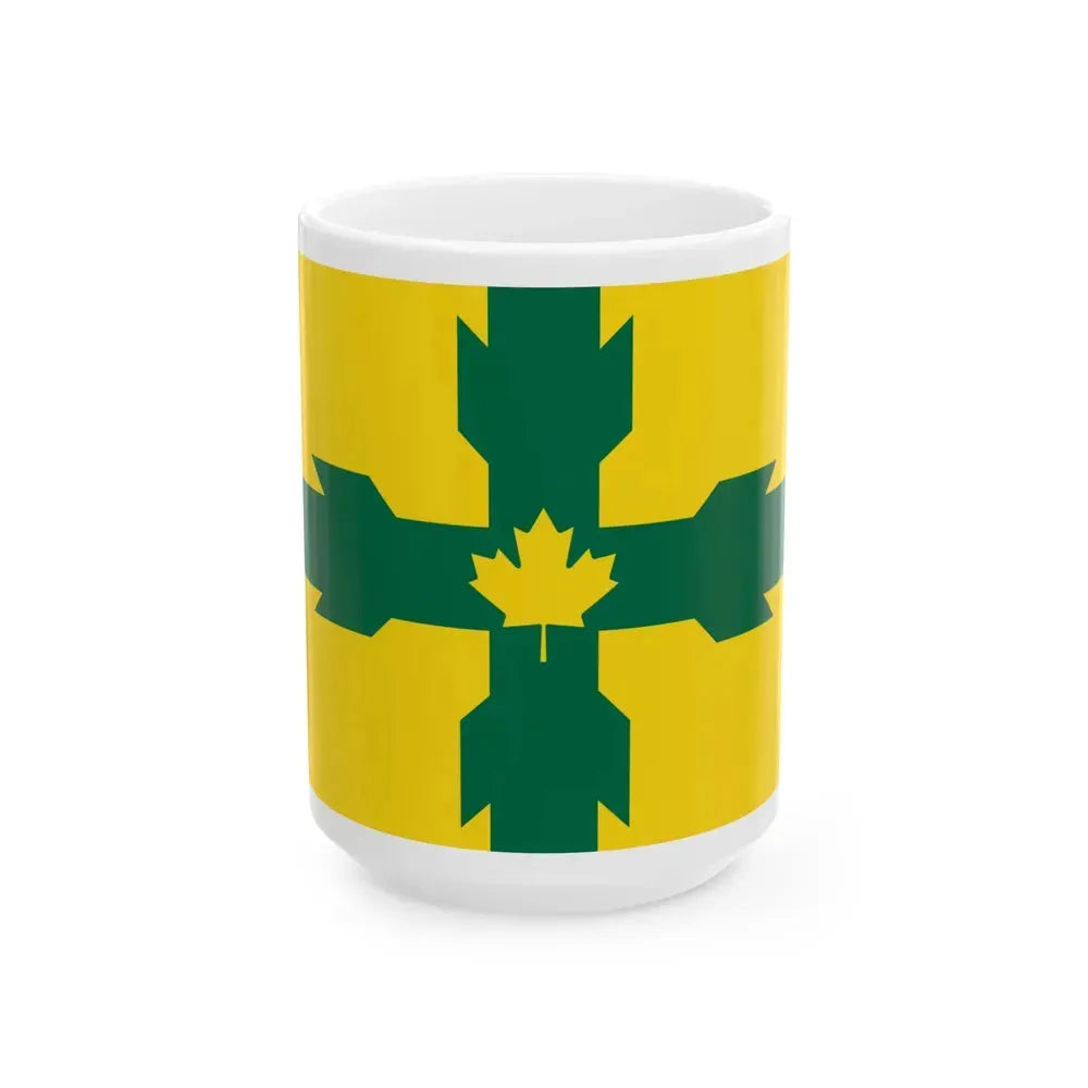 Flag of Gloucester Ontario Canada - White Coffee Mug 15oz - Go Mug Yourself