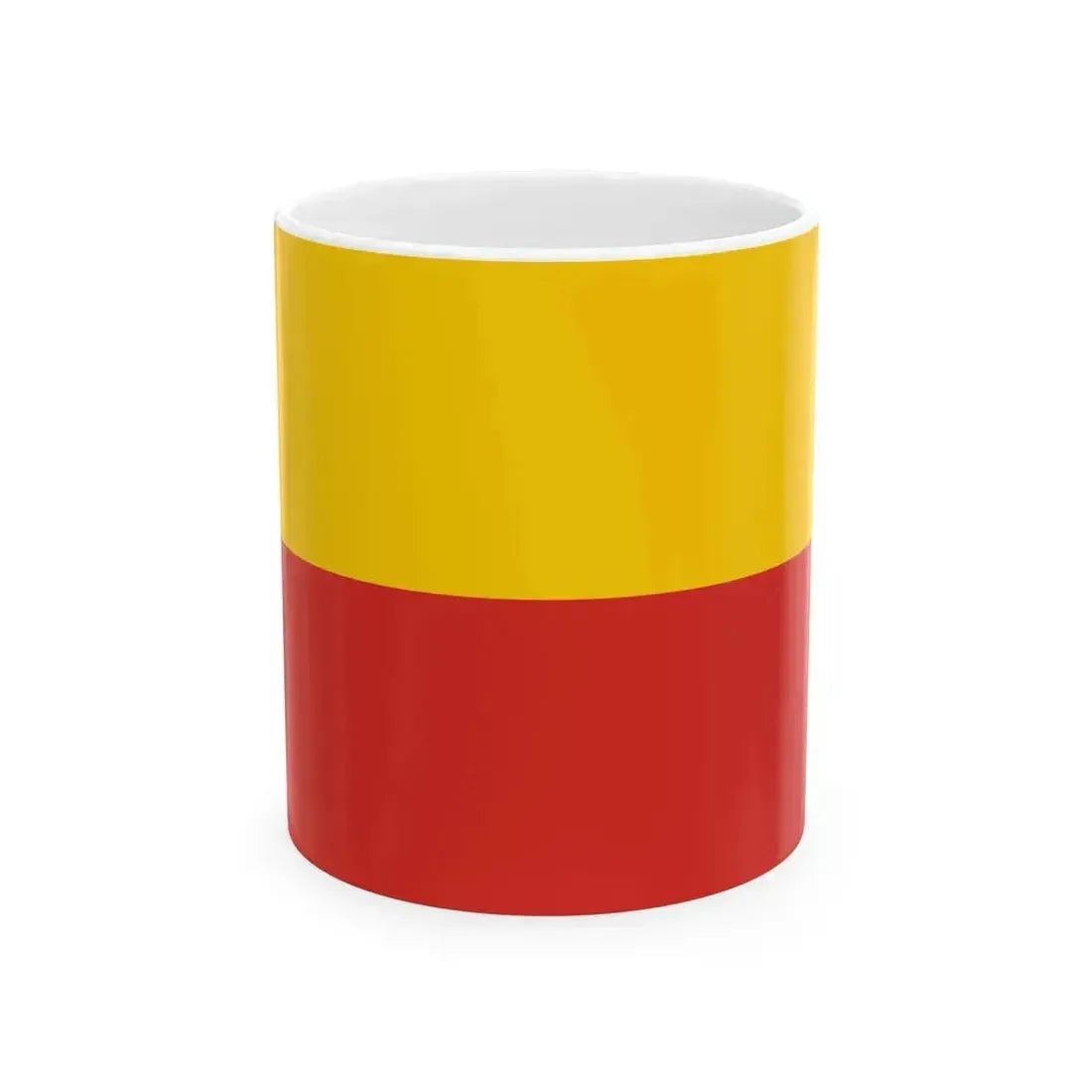 Flag of Gmina Warsaw-Bielany 1995-2002 (Poland) White Coffee Mug 11oz - Go Mug Yourself