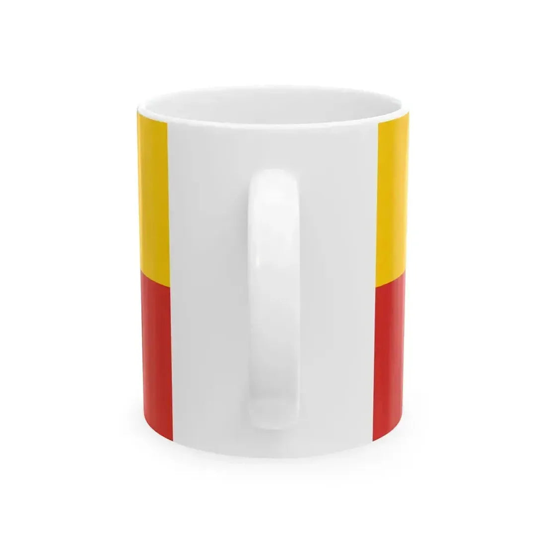 Flag of Gmina Warsaw-Bielany 1995-2002 (Poland) White Coffee Mug - Go Mug Yourself