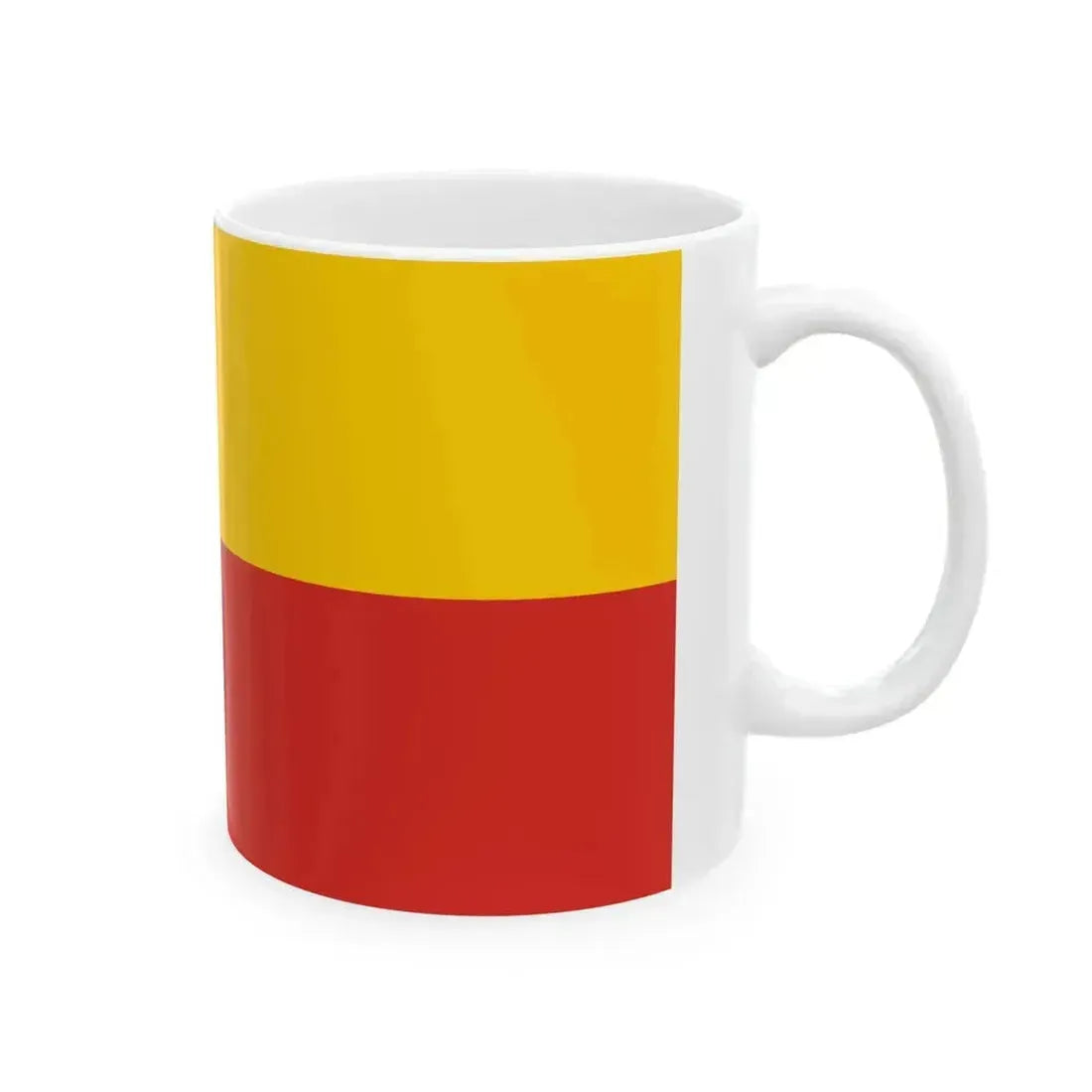 Flag of Gmina Warsaw-Bielany 1995-2002 (Poland) White Coffee Mug - Go Mug Yourself